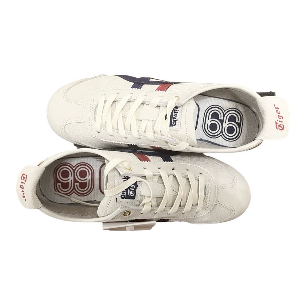 AUTHENTIC Onitsuka Tiger MEXICO 66 2018 D507L-0152 White Blue Gold - Women's 7 - Picture 2 of 7